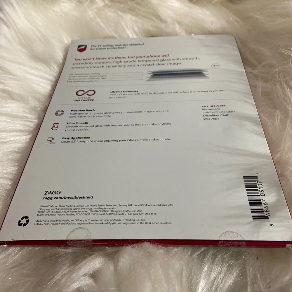 ZAGG InvisibleShield Glass Screen Protector Apple iPad 2/3rd /4th Generation